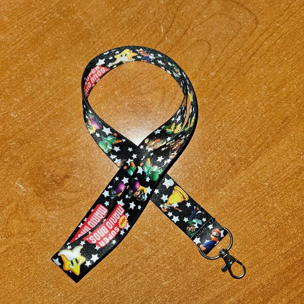 Super Mario Bros Lanyard The Whole Squad Under the Stars